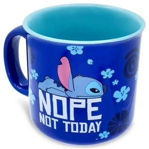 Disney Stitch “Nope not today” ceramic large 10 ounce mug